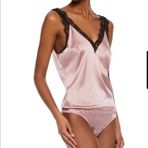 Fleur Du Mal Lace Trim Bodysuit - New!